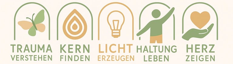 LuminEssenzKompass - Trauma verstehe, Kern finden, Licht erzeugen, Haltung leben, Herz zeigen logo