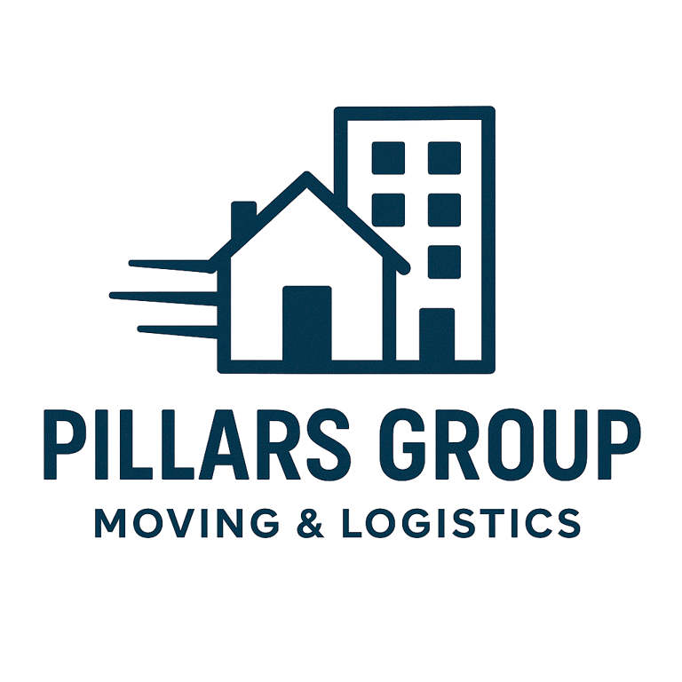 Residential and commercial Moving and logistics logo