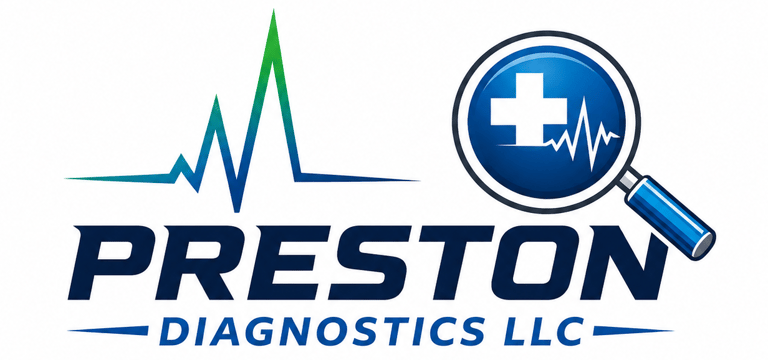 Preston Diagnostics LLC. logo