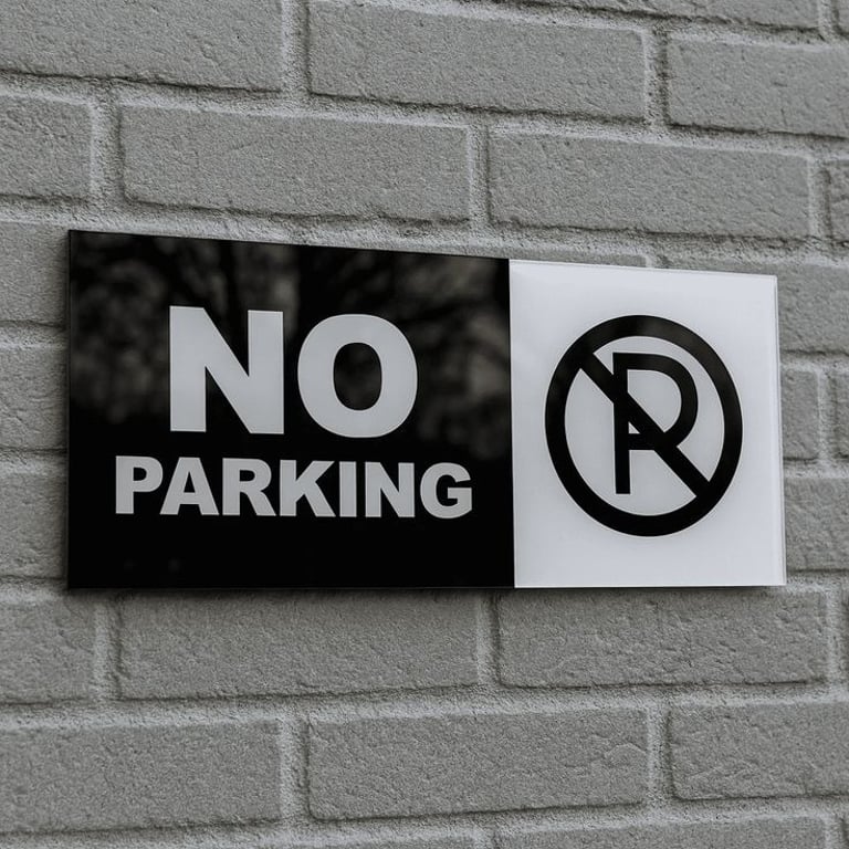 Informational and safety signage in Qatar — top advertising and signage agency in Doha JBL Advertisi