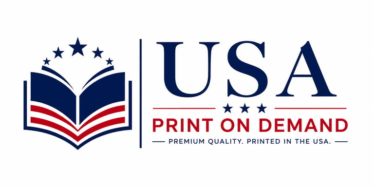 USA print on demand logo