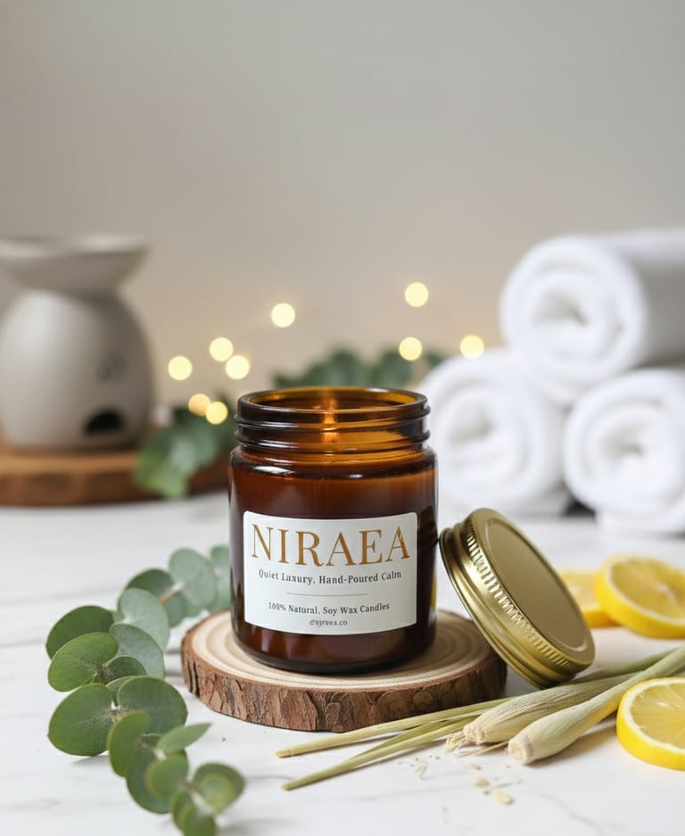 Candles for festivals and decor candle bouqet Niraea Aromatherapy