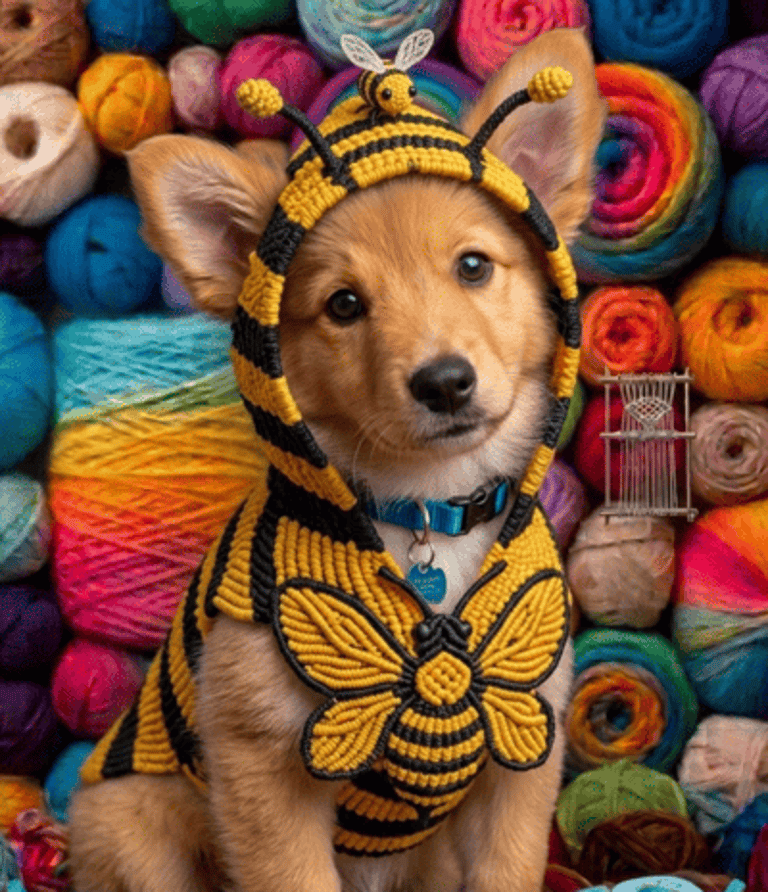 PERRO CHALECO ABEJA