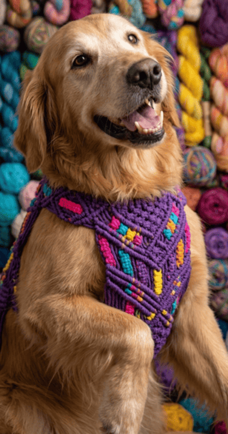 PERRO CHALECO MORADO