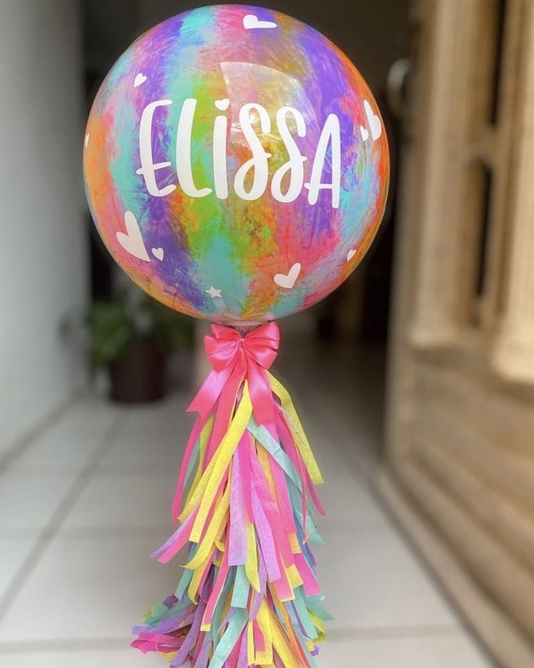 globo burbuja en decoracion pinturas y vinil
