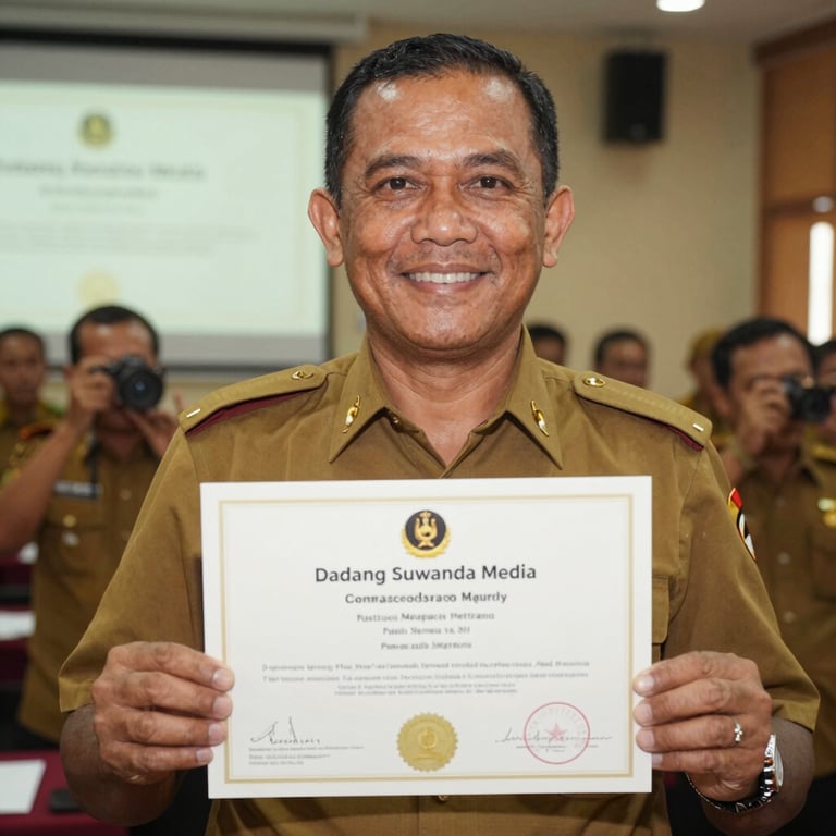 Icon representing a certificate or achievement badge