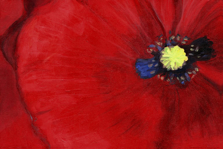 Heart Of The Poppy oil painting by Julie Diehl