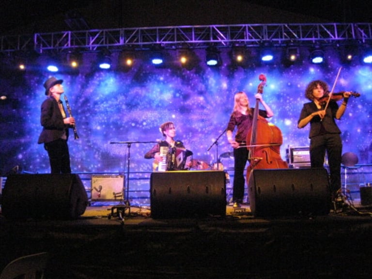 London Klezmer Quartet on stage