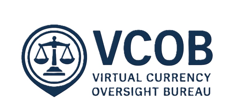 Virtual Currency Oversight Bureau (VCOB) logo