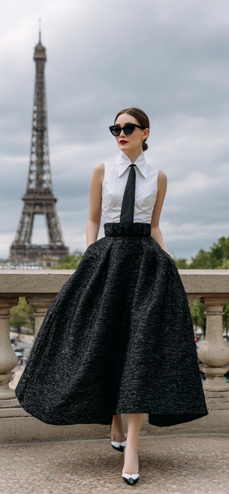 Luxury fashion hair and makeup with soft neutral tones and refined editorial finishes.. Milan