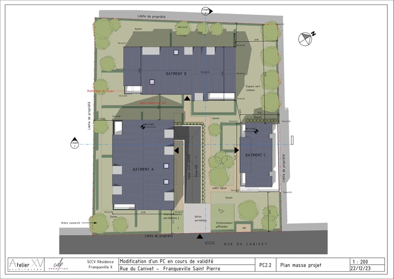 Vue architecturale de la Résidence Santini illustrant les choix de conception et l’intégration du pr