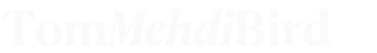 Stop posting. Start publishing | Tom Mehdi Bird logo