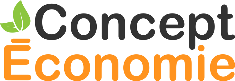 Concept économie logo