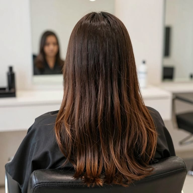 Premium hair care products in elegant gold and black packaging on a marble surface, luxury aesthetic.