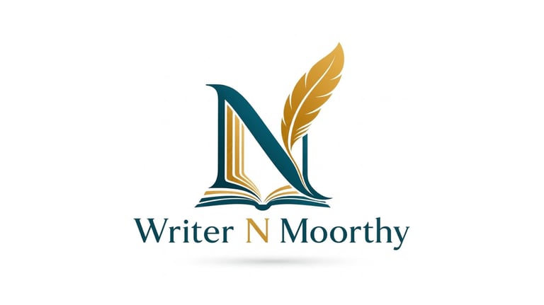Moorthy Natarajan, author, screenwriter, journalist logo