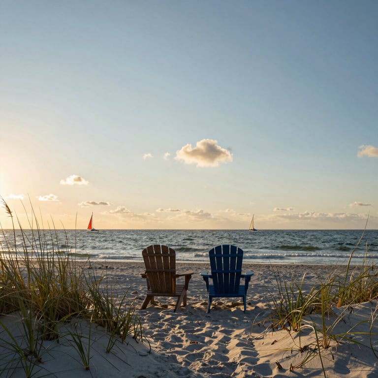 A serene Florida beach scene symbolizing peace and new beginnings.