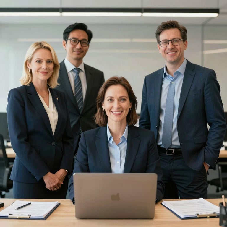 A professional appraiser inspecting a charming suburban house.