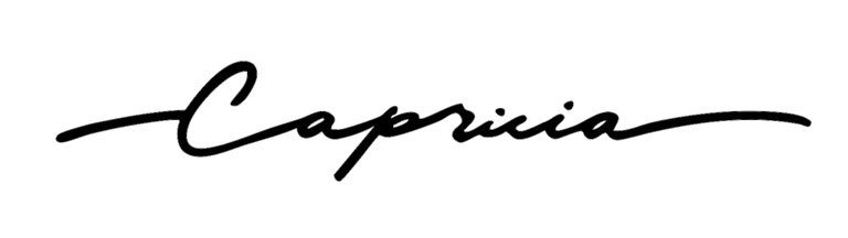 Capricia, unique wooden door logo