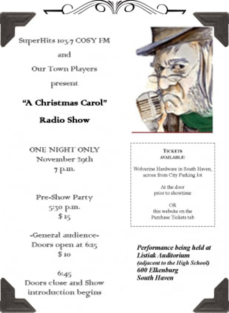 Christmas Carol Radio Show Poster