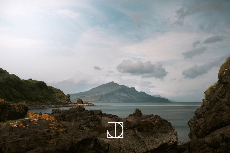 photo paysage montagne mer rocher