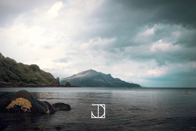 photo paysage montagne mer rocher