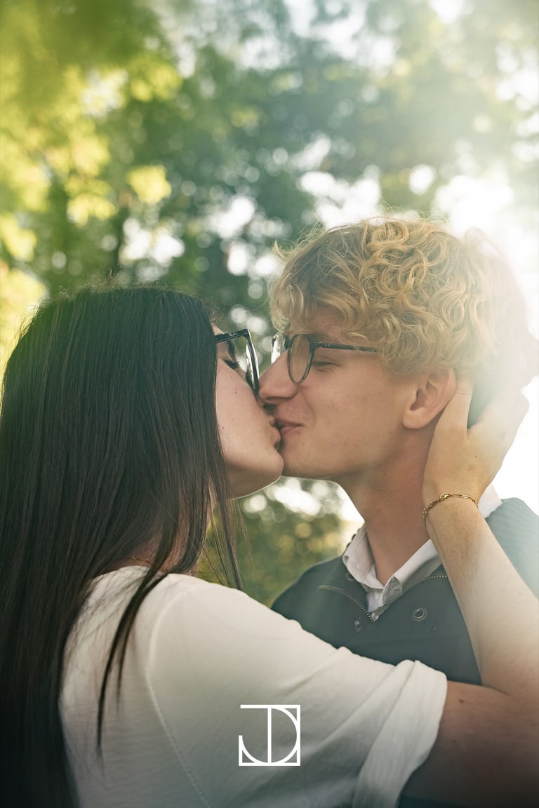 photo portrait couple arbre lumière  