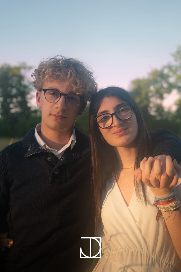 photo portrait couple coucher-de-soleil