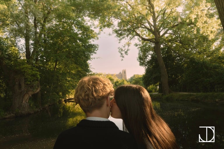 photo portrait couple arbre lumière coucher-de-soleil