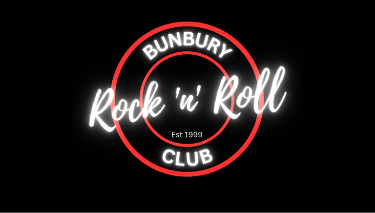 Bunbury Rock 'n' Roll Club inc. Bunbury Rock 'n' Roll Club, BRRC, Bunbury Rock'n'Roll Club, Bunbury Rock & Roll Club, Bunbury Rock n Roll Club,  logo