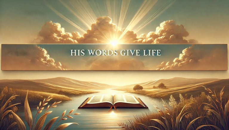 His Words Give Life logo