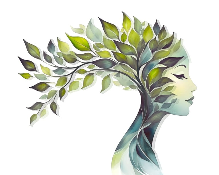 Abstract portrait, digital artwork by Philip Preston.