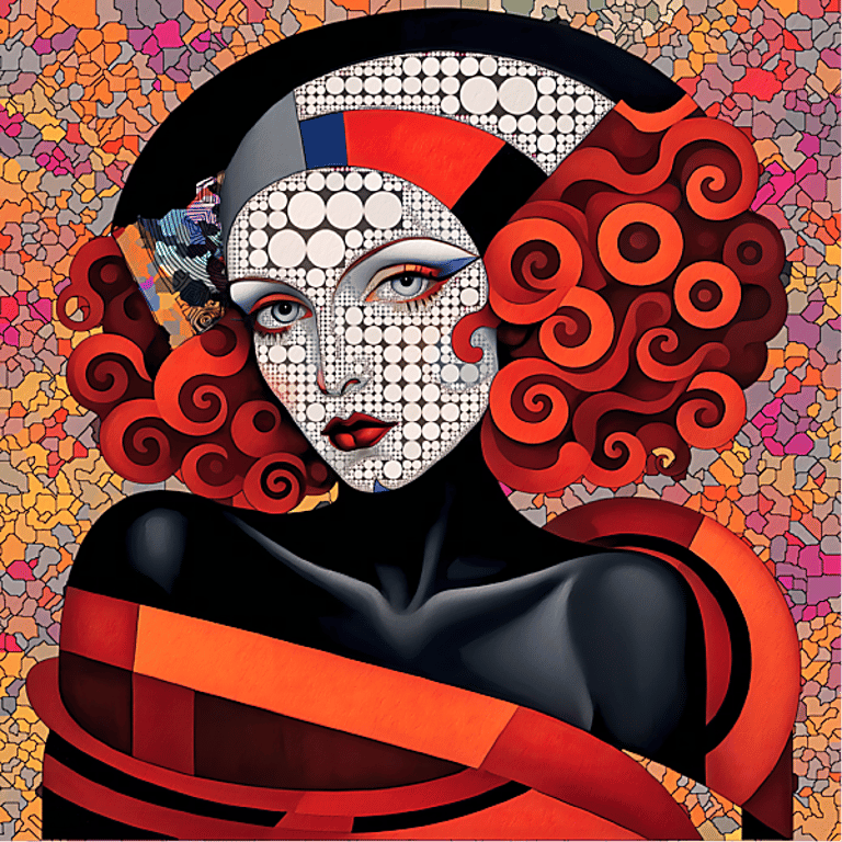 Mosaic digital wall art by Philip Preston.