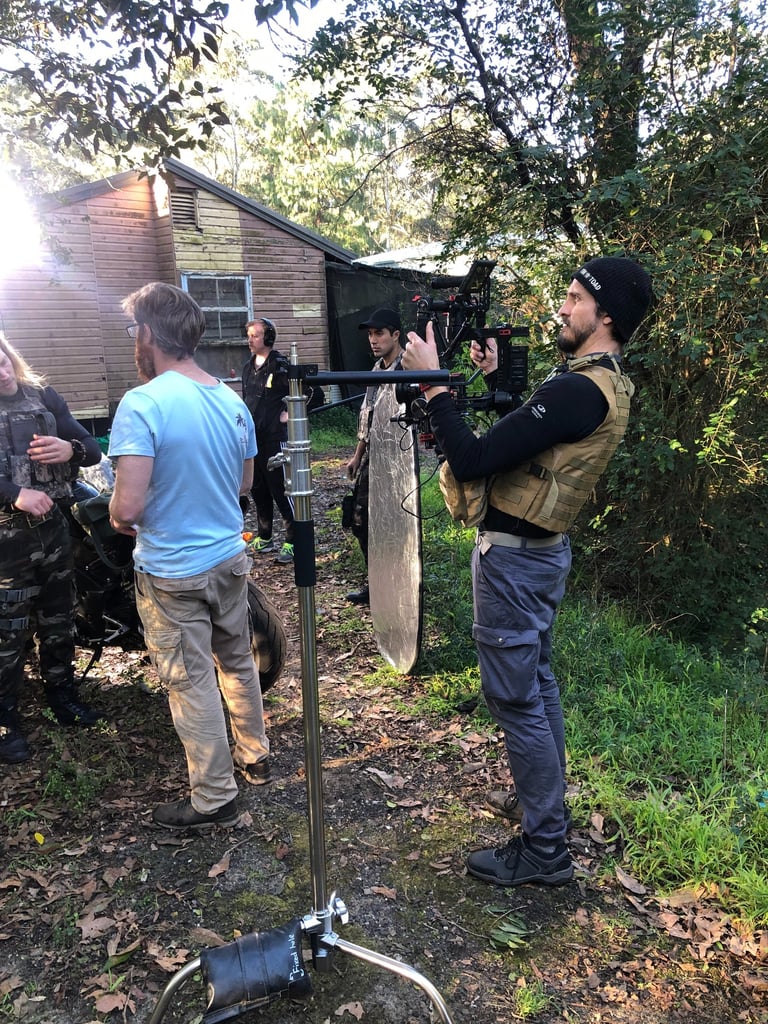 man holding ronin gimble