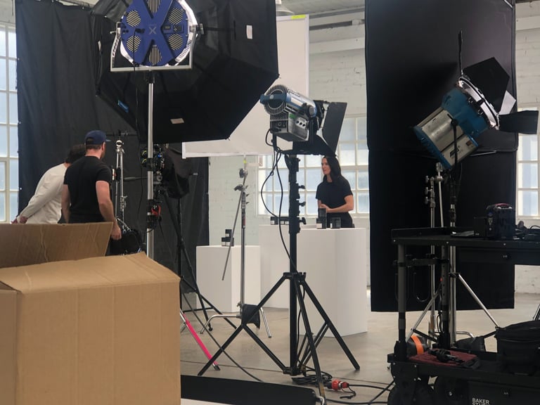 studio with lights