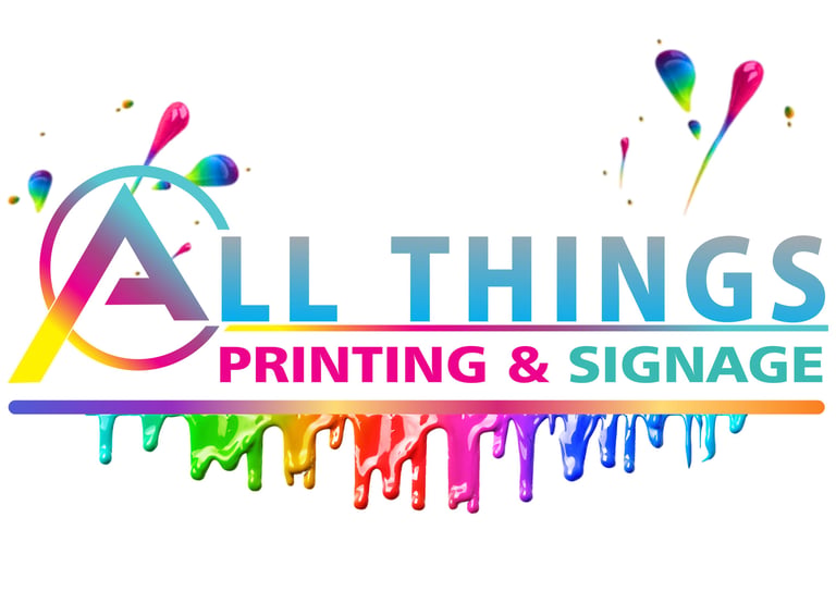 ALL THINGS PRINTING AND SIGNAGE logo