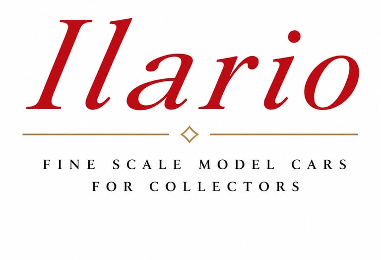 Ilario Chromes Carbone 43 Modelcars for collectors 1/43 1/18 logo