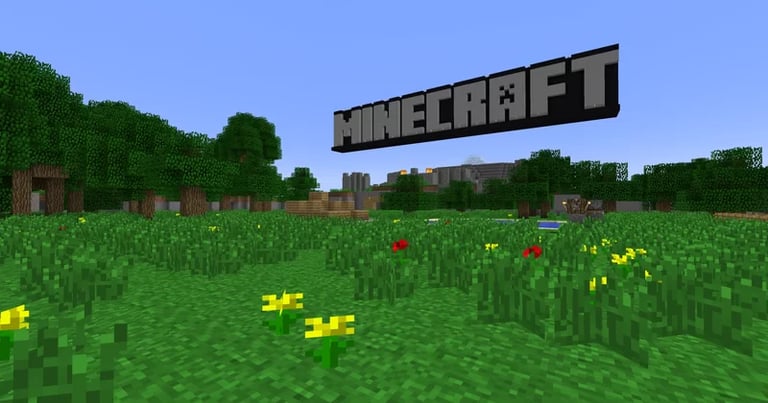 Old grass with Minecraft Revival pack