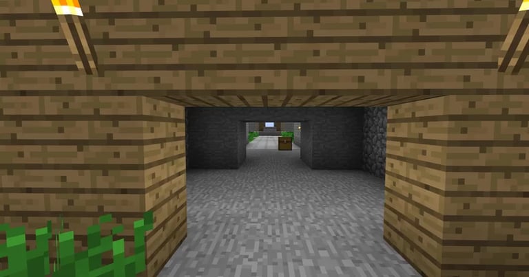 Old wood and stone textures with Minecraft Revival pack