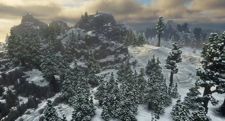 Another snowy landscape on Falone