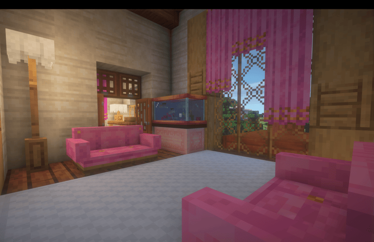 Pink Living Room