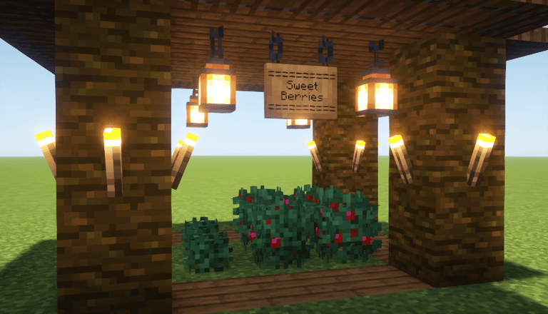 3D Sweet Berries in Minecraft