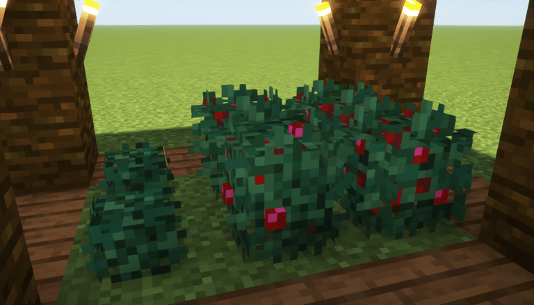 3D Sweet Berries in Minecraft