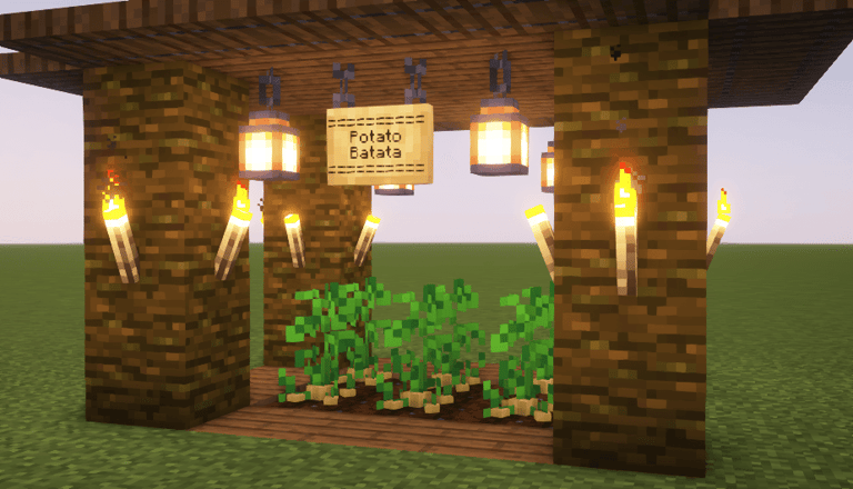 3D Potatoes in Minecraft