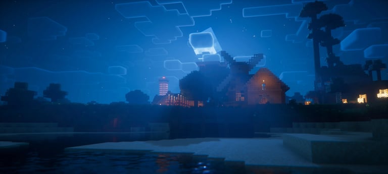 Night Sky with Nostalgia Shader