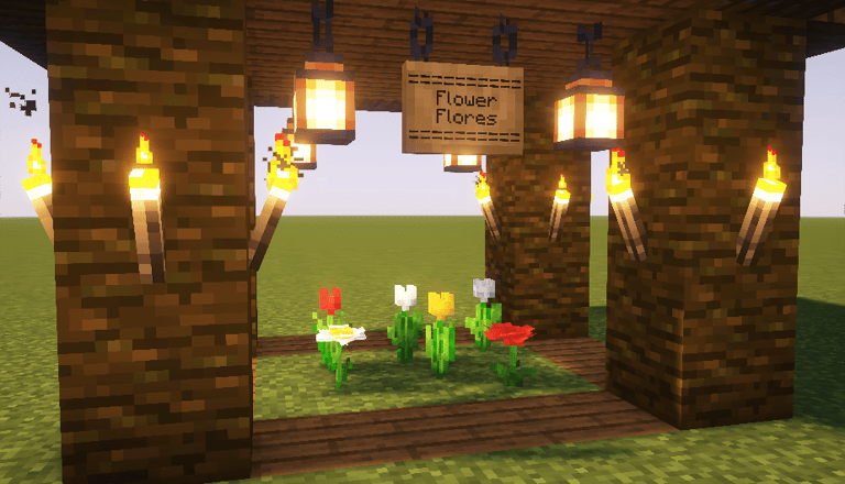 3D Flowers in Minecraft