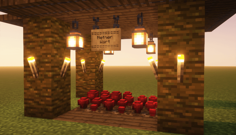 3D Nether Wart in Minecraft
