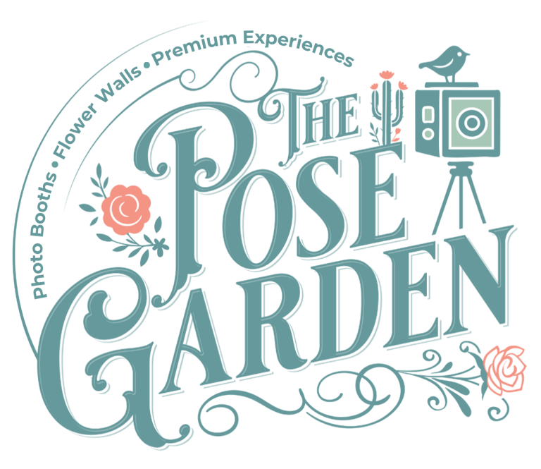 The Pose Garden | Phoenix, Arizona | Photo Booths | 360 Video Booths | Flower Walls | Audio Guestbooks | Champagne Walls logo