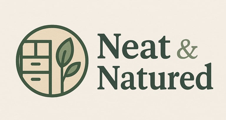 Neat & Natured - Clean, Organized, and Strong logo