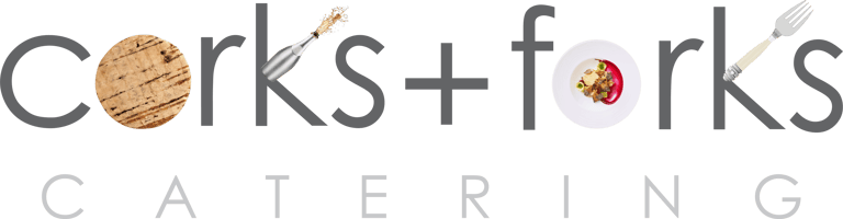 Corks + Forks Catering logo