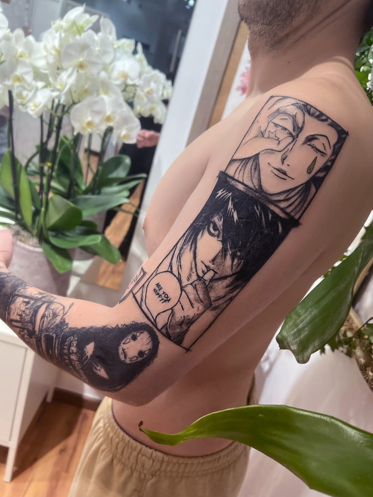 Manga Anime tattoo artist St.Gallen